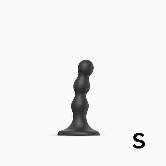 Насадка для страпона Strap-On-Me Dildo Plug Balls Black S Sex Aura Київ