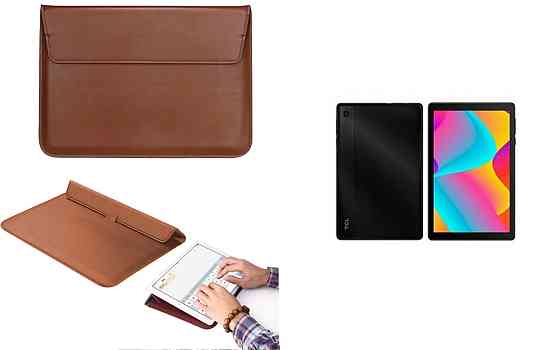 Чехол-конверт VitoCase для TCL TAB 8 LTE, с функцией подставки для планшета Коричневый Киев
