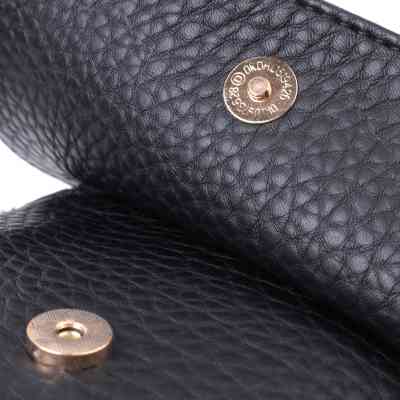 Сумка Vintage Из крупнозернистой экокожи Черная (22763) Винница