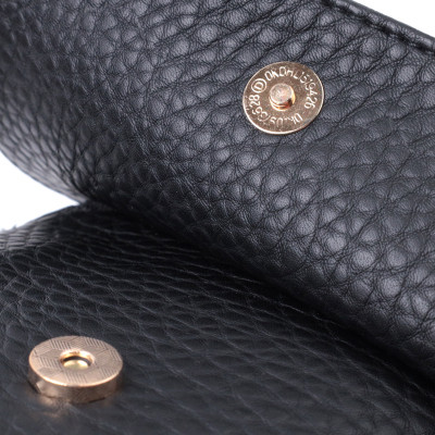 Сумка Vintage Из крупнозернистой экокожи Черная (22763) Винница - изображение 2