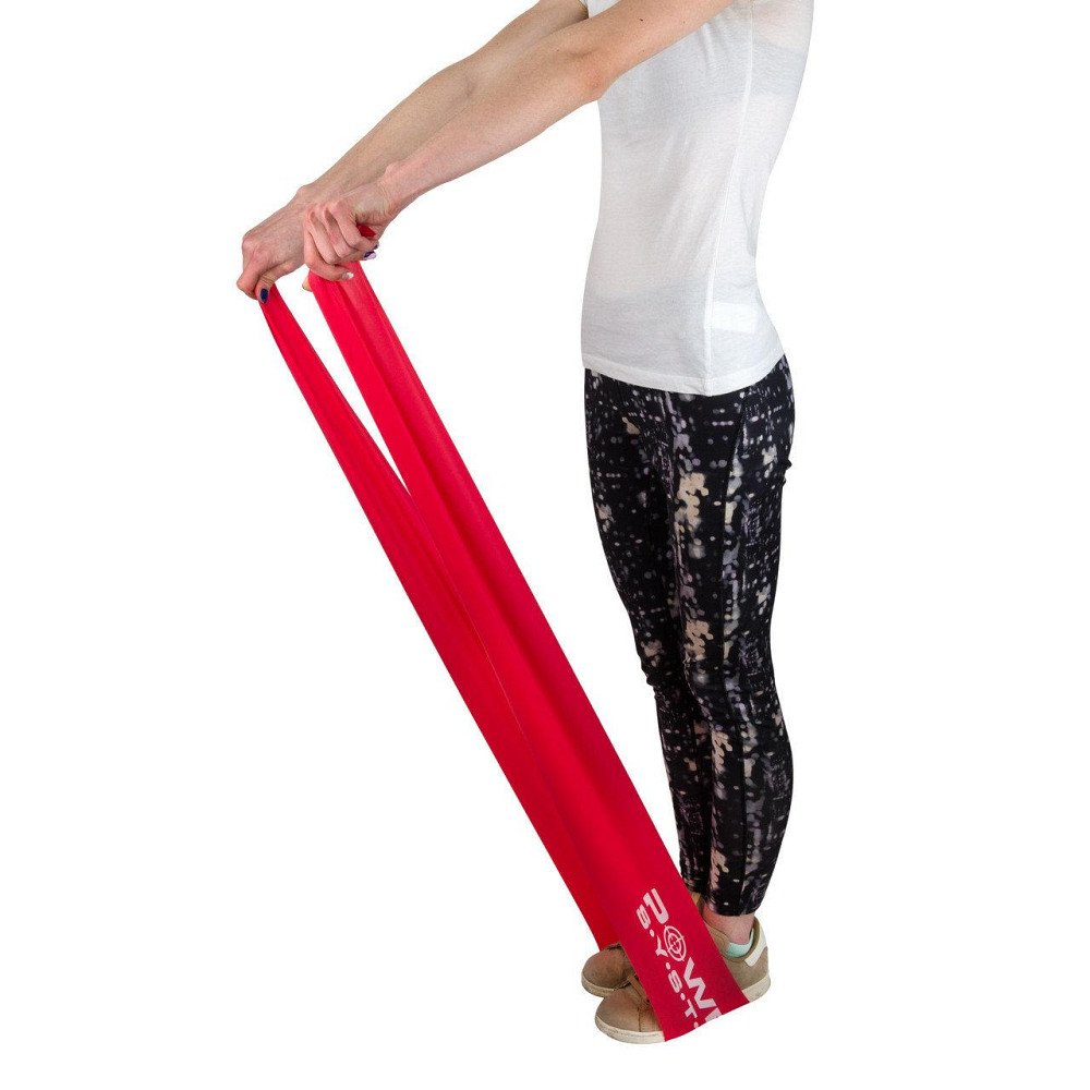 Стрічка-еспандер для спорту та реабілітації Power System PS-4122 Flat Stretch Band Level 2 Red (15-25кг.) Луцьк - фото 2