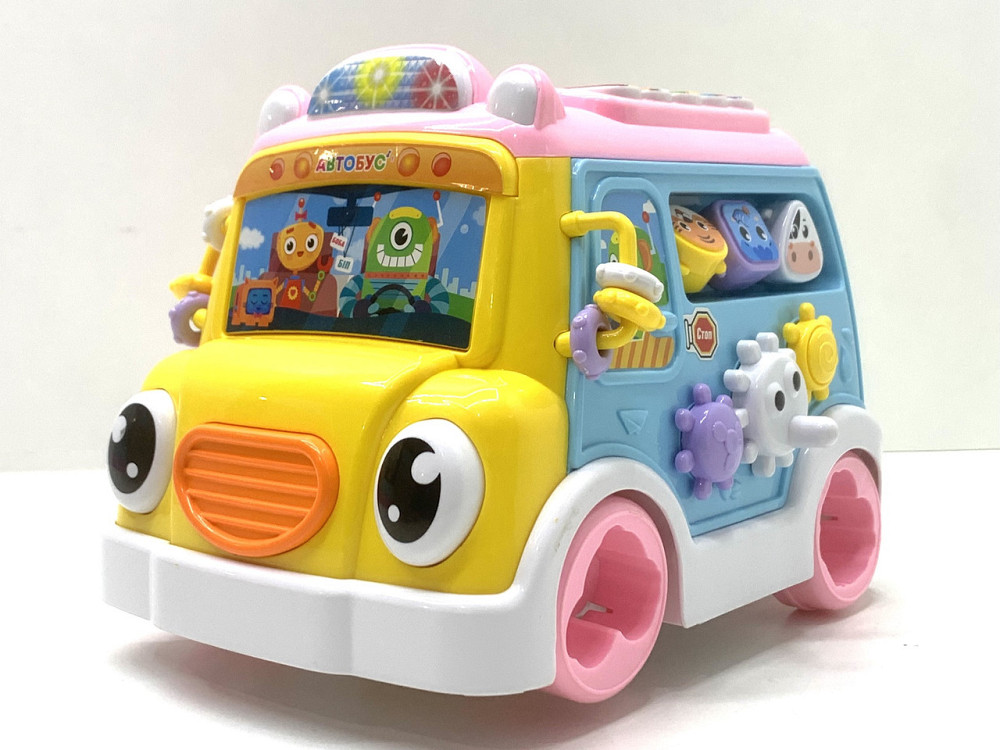 Музичний автобус TK Group українське озвучування казки пісні вірші сортер Рожевий (10891) Чернигов - изображение 1