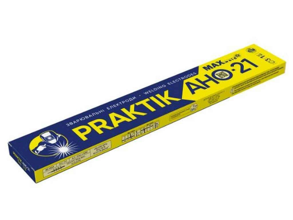 Елекроди АНО-21 Praktik (Е46), 3 мм, 1кг ТМ MAXWELD Київ - фото 1
