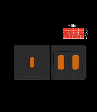 Люмінесцентні наклейки на вимикач набір 25 штук помаранчевий Київ