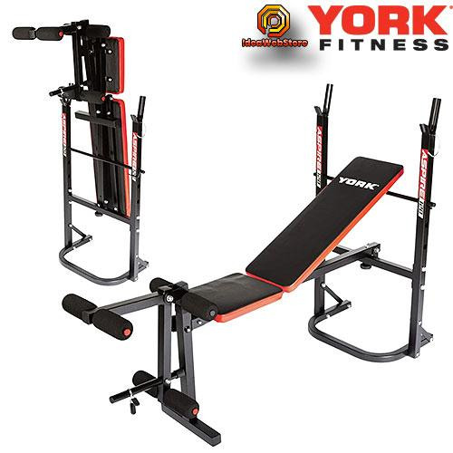 Лава універсальна для м'язів York Fitness ASPIRE 120 Тренувальна лава та стійки, Професійна лава для жиму штанги Київ - фото 8