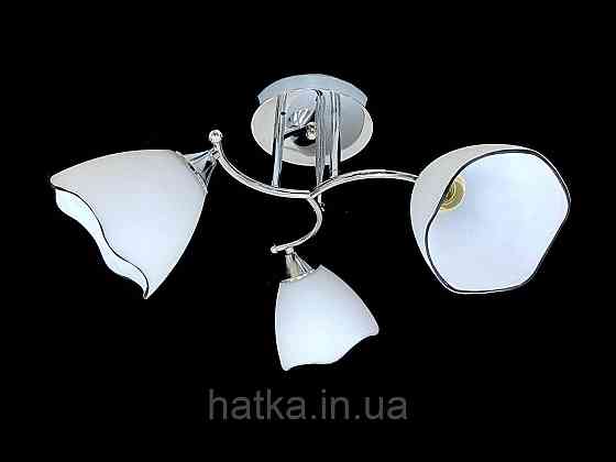 Люстра потолочная на 3 прозрачных плафона 9823E/3 Хром Киев