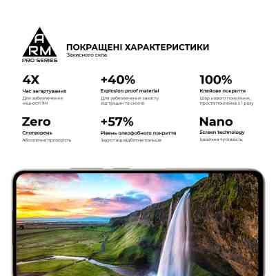 Скло захисне Armorstandart Pro Xiaomi Poco M7 5G Black (ARM85175) Вінниця