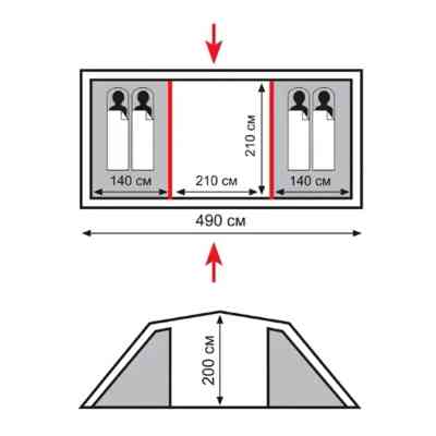 Палатка Totem Hurone 4 (v2) (UTTT-025) Винница