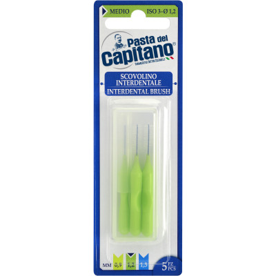 Щітки для міжзубних проміжків Pasta del Capitano Interdental Brush Medium 1.2 мм 5 шт. (8002140033919) Вінниця - фото 1