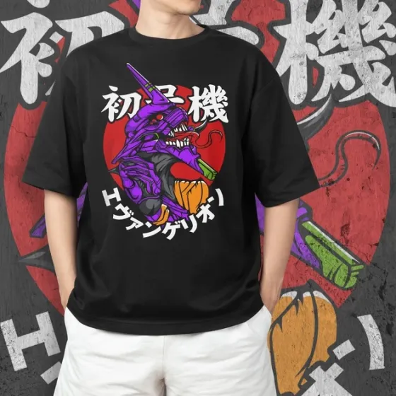 Футболка чоловіча з  принтом Evangalion Ева 01 #3 Розмір 48 Дніпро