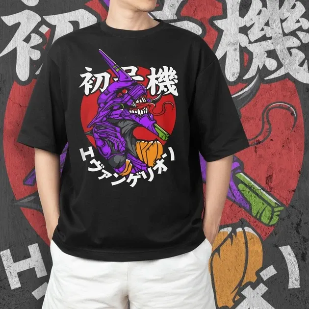 Футболка чоловіча з  принтом Evangalion Ева 01 #3 Розмір 48 Дніпро - фото 3