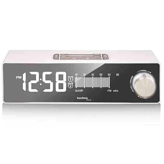 Годинник настільний з радіо Technoline WT483 White/Silver (WT483) Киев