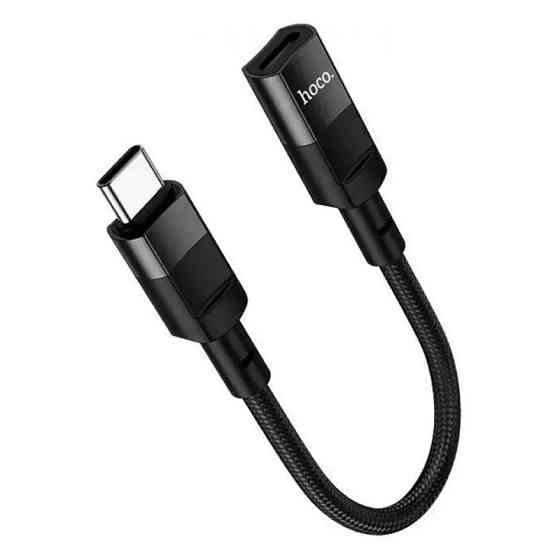 Кабель Hoco U107 Type-C Male to iP Female (Чорний) Николаев