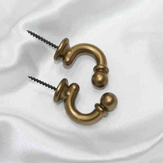 Гачки для підхватів (013кр) набір 2 шт Латунь (83-007) Київ