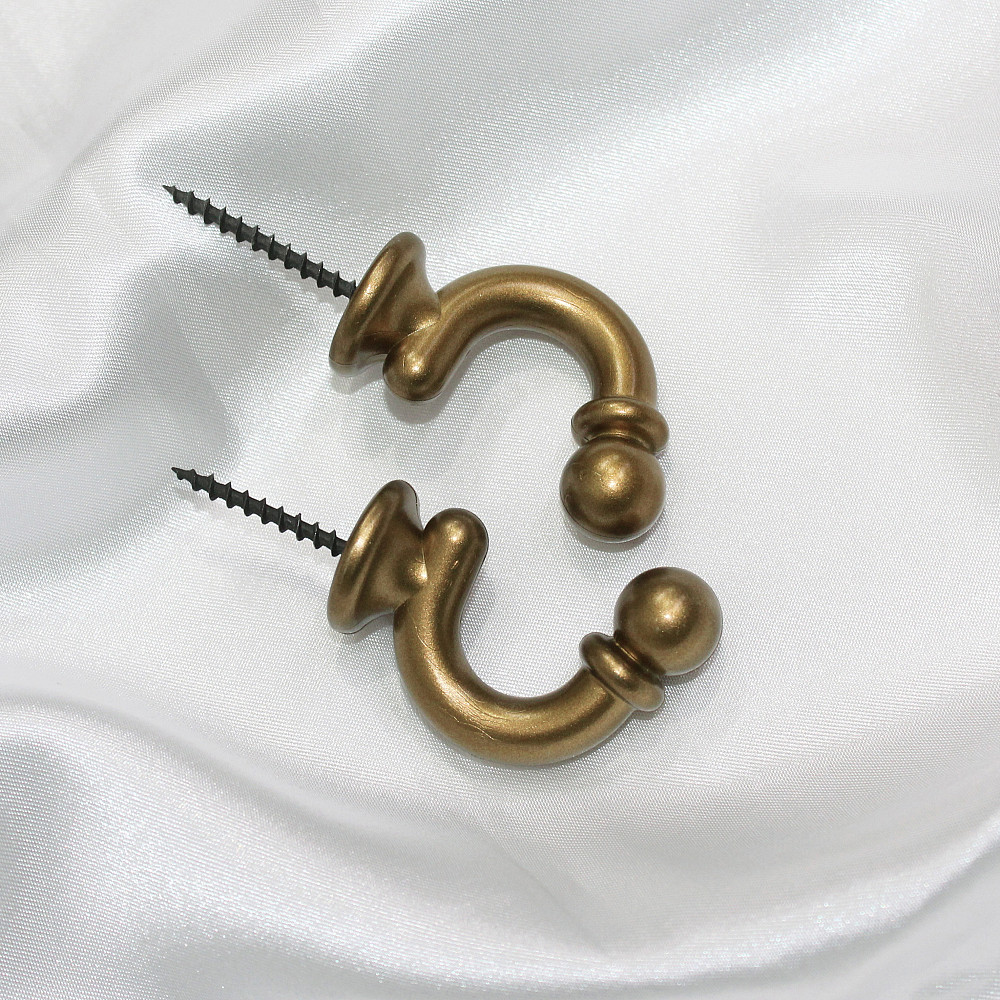 Гачки для підхватів (013кр) набір 2 шт Латунь (83-007) Київ - фото 2