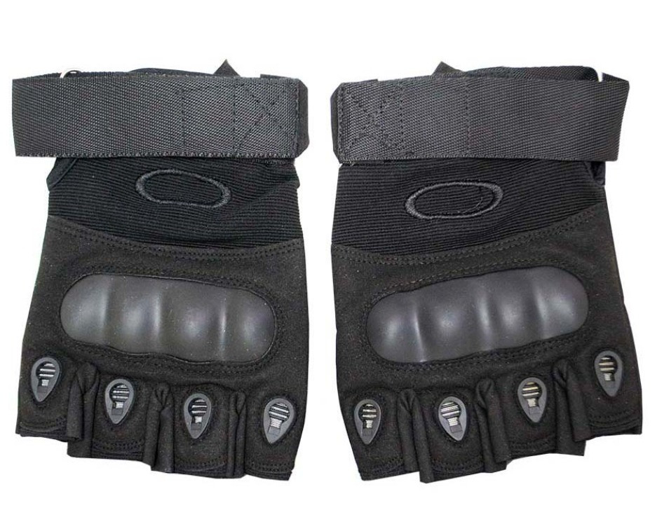 Тактичні рукавички без пальців чорні 104. Розмір XXL Дніпро - фото 2