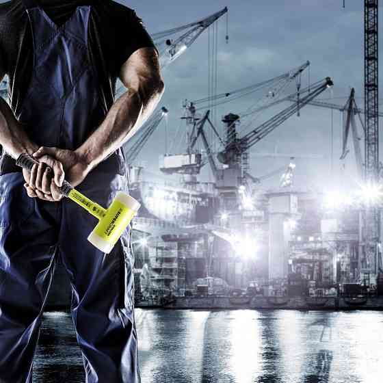 Молоток безінерційний HALDER Supercraft 3377 з прогумованою ручкою, Ø=50 мм, m=1150 г, І=315 мм Одеса