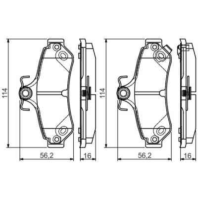 Тормозные колодки Bosch 0 986 495 173 Винница