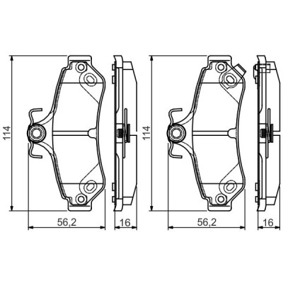 Гальмівні колодки Bosch 0 986 495 173 Вінниця - фото 1