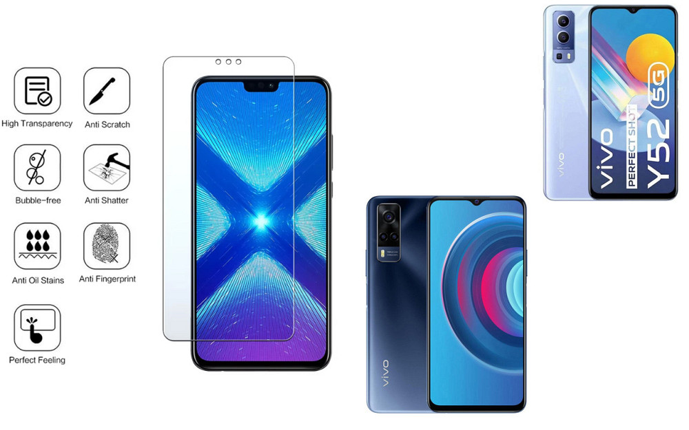 Захисне скло NeoGlass для VIVO Y52 5G, VIVO Y53S – надпрозоре та стійке Київ - фото 4