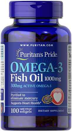 Риб'ячий жир Омега-3 (Omega-3 Fish Oil) 1000 мг 100 капсул Київ