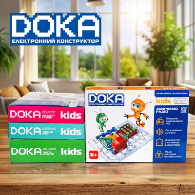 Конструктор DOKA электронный Собираем радио (D70703) Винница - изображение 5