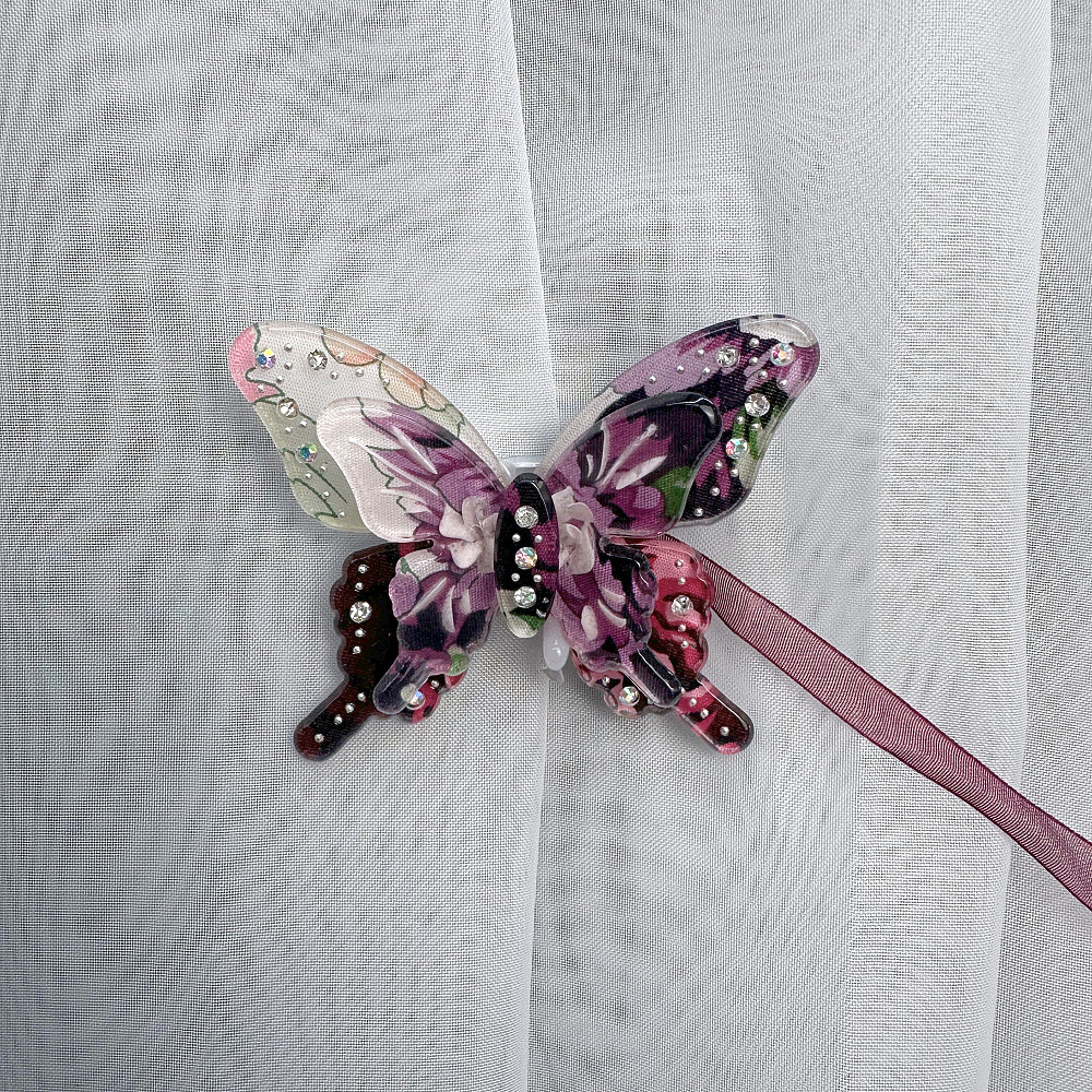 Магніти для штор і гардин Метелик Люсі набір 2 шт фіолетовий 81-275 Київ - фото 2