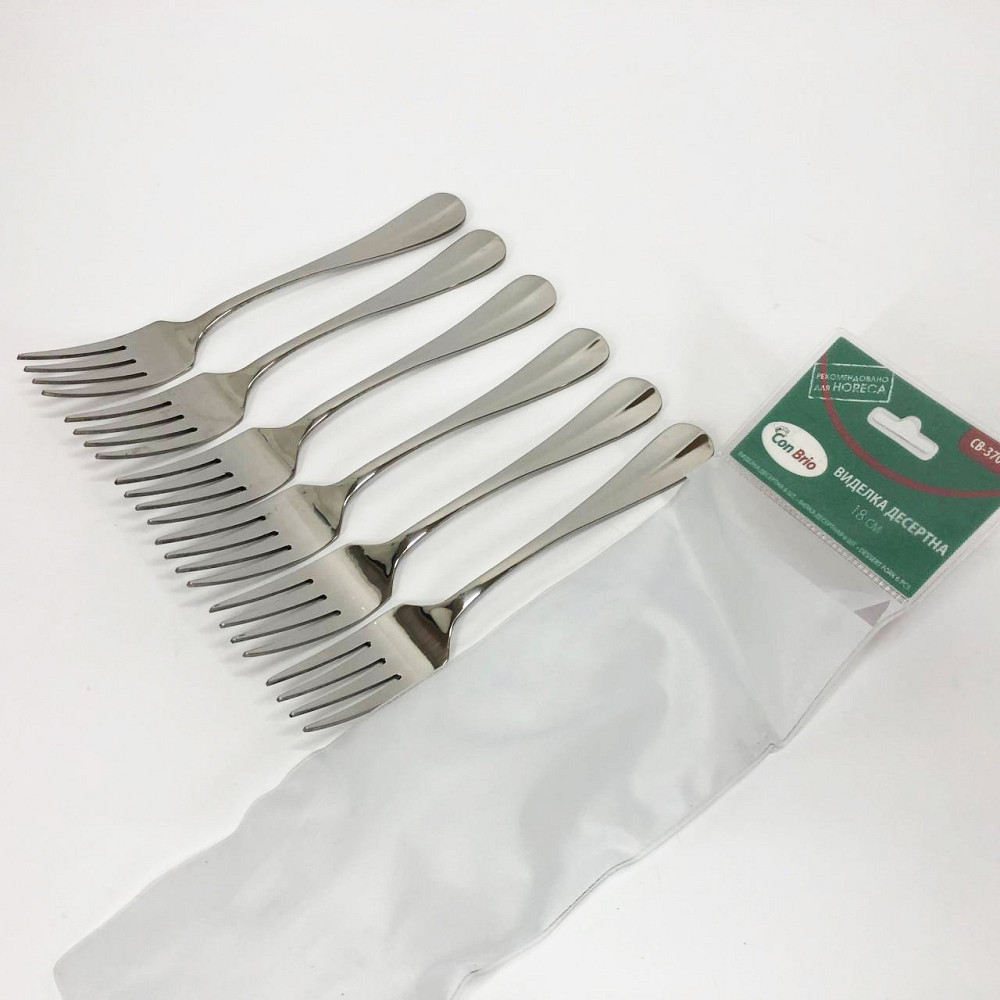 Набір десертних виделок Con Brio CB-3709 18 см 6 шт ZH-48 Львів - фото 3