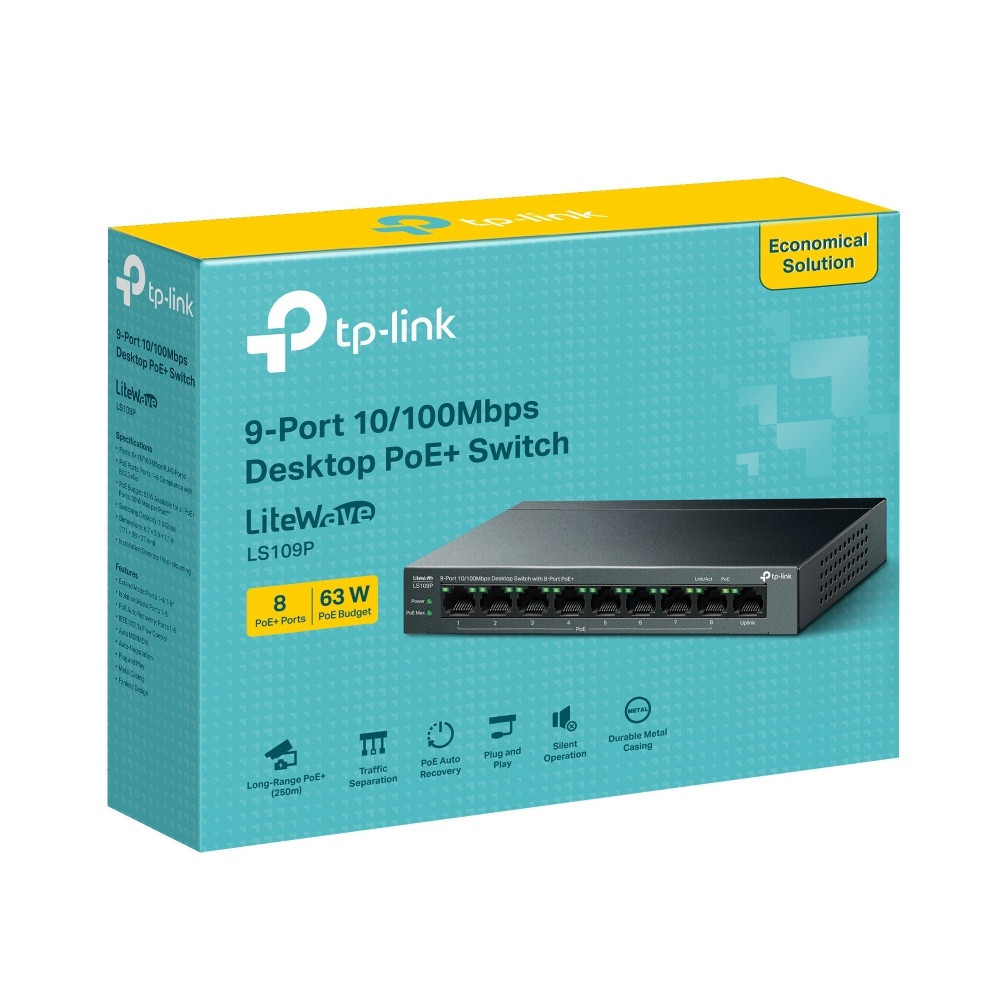 Комутатор TP-Link LS109P ( 29802 ) Харків - фото 1