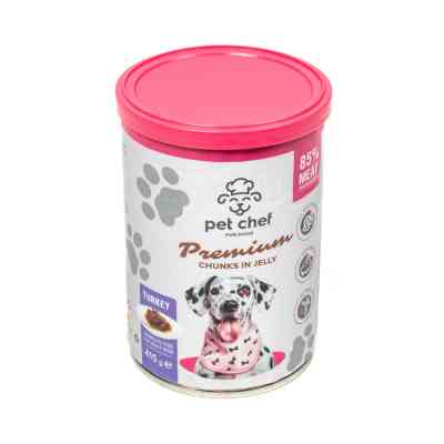 Влажный корм для собак Pet Chef С индейкой 415 г (4820255193601) Винница