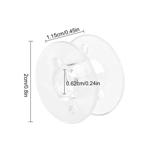 25 прозрачных шпулек для швейной машинки Киев - изображение 4