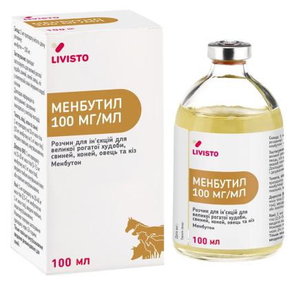 Менбутил 100 мл LIVISTO (для лечения КРС при болезнях желудочно-кишечного тракта) Винница