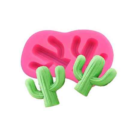 Молд силиконовый Кактусы 85 на 53 мм розовый Киев
