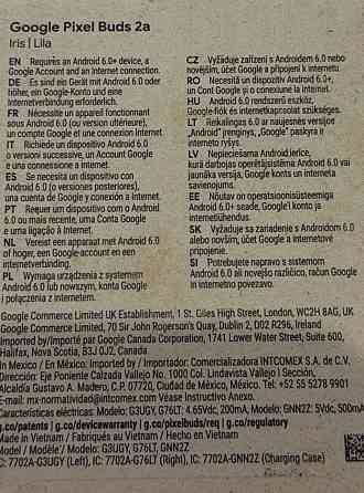 Наушники TWS Google Pixel Buds 2a. Харьков