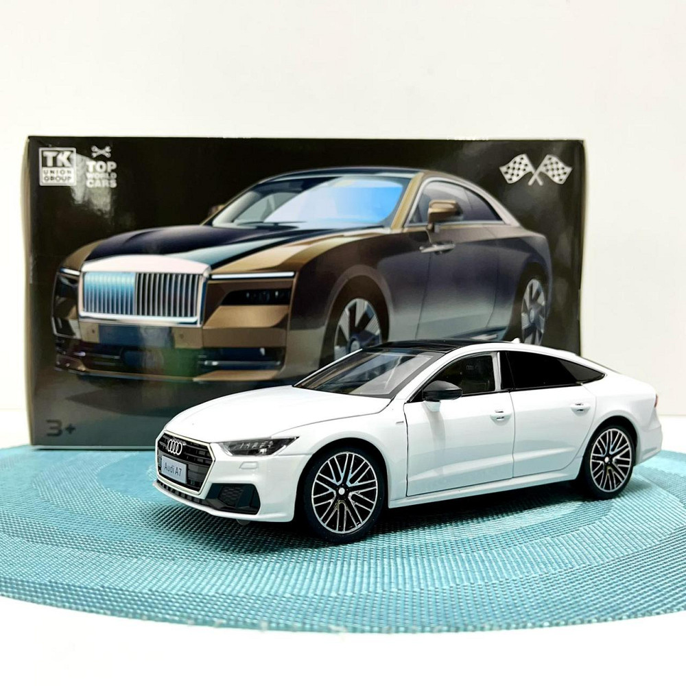 Машинка Audi А7 Авто Експерт металопластик 1:24 звук світло інерція Біла (1904-17) Чернигов - изображение 2