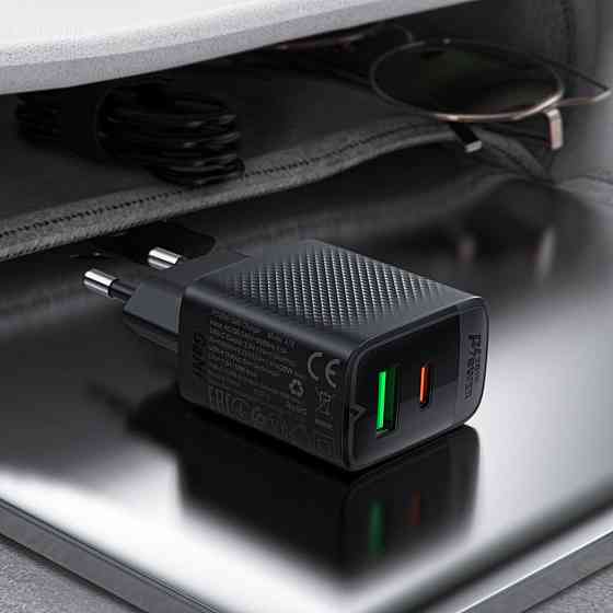 Мережевий зарядний пристрій ACEFAST A78 PD20W GaN charger Black 6974316283256 Одеса