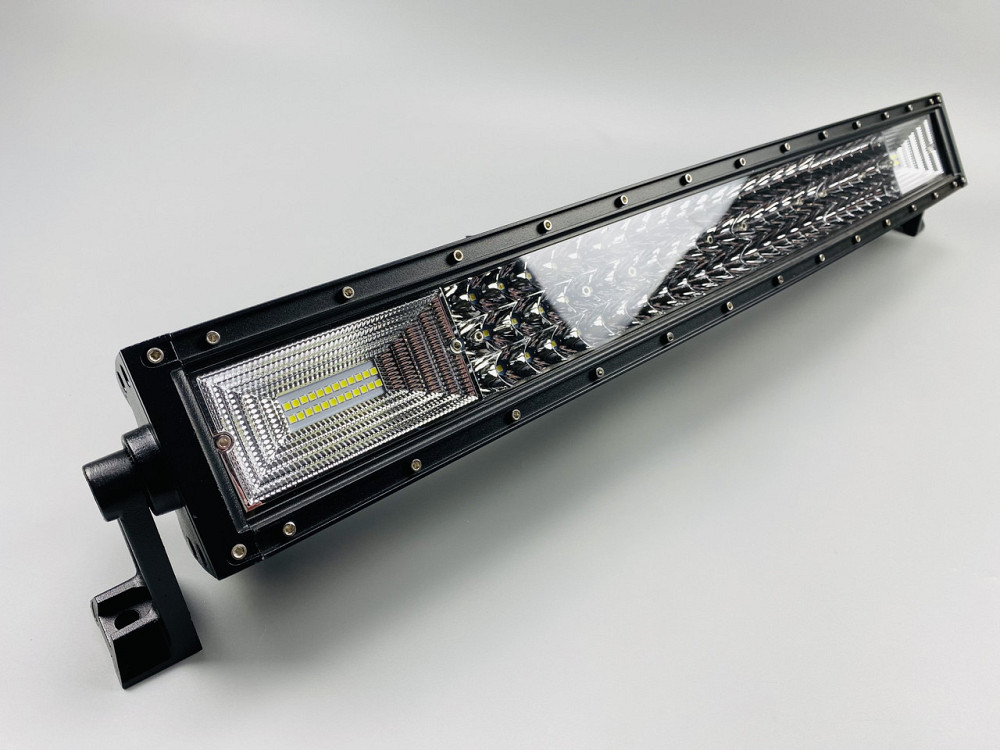 Фара LED BAR прямокутна 324W півколо 9-32В IP67 led chip 3030 108 led ламп балка для авто Мукачево - фото 9