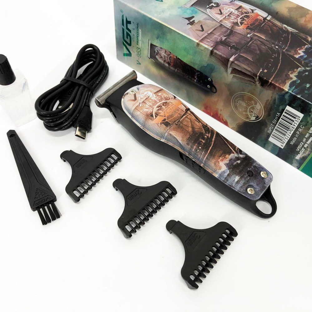 Універсальна машинка для стрижки голови та бороди VGR, Машинка для стрижки волосся хороша NE-44 Київ - фото 14