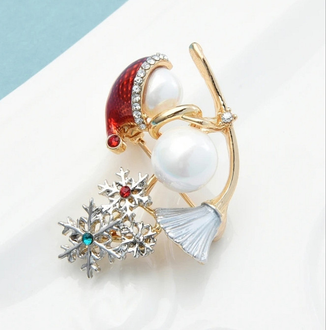 Брошка "Сніговичок" №1 Сміла - фото 1