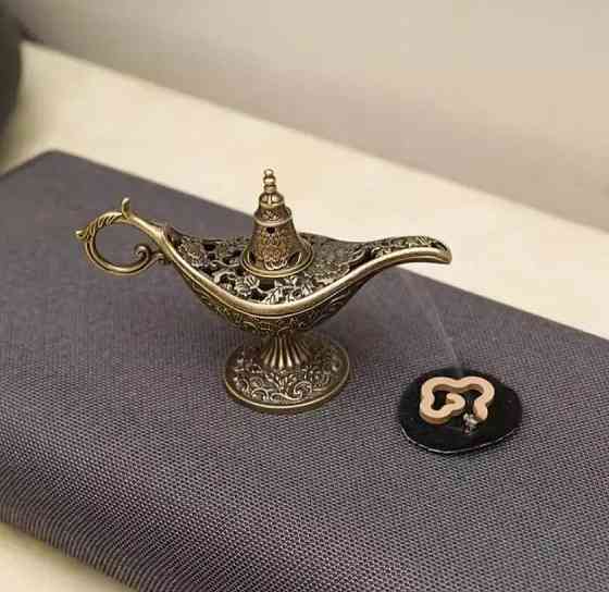 Вінтажна металева пахощева лампа – аромалампа у східному стилі для дому, офісу та подарунків Київ