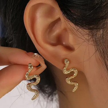 Сережки жіночі модні Змії Київ - фото 1