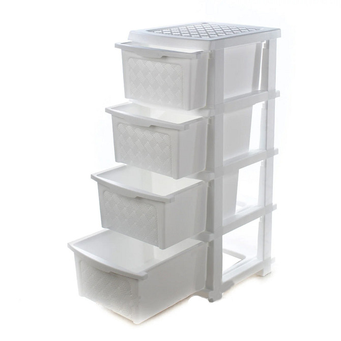 Пластиковый комод R-PLASTIC 34*40 СМ Белый Одесса - изображение 2