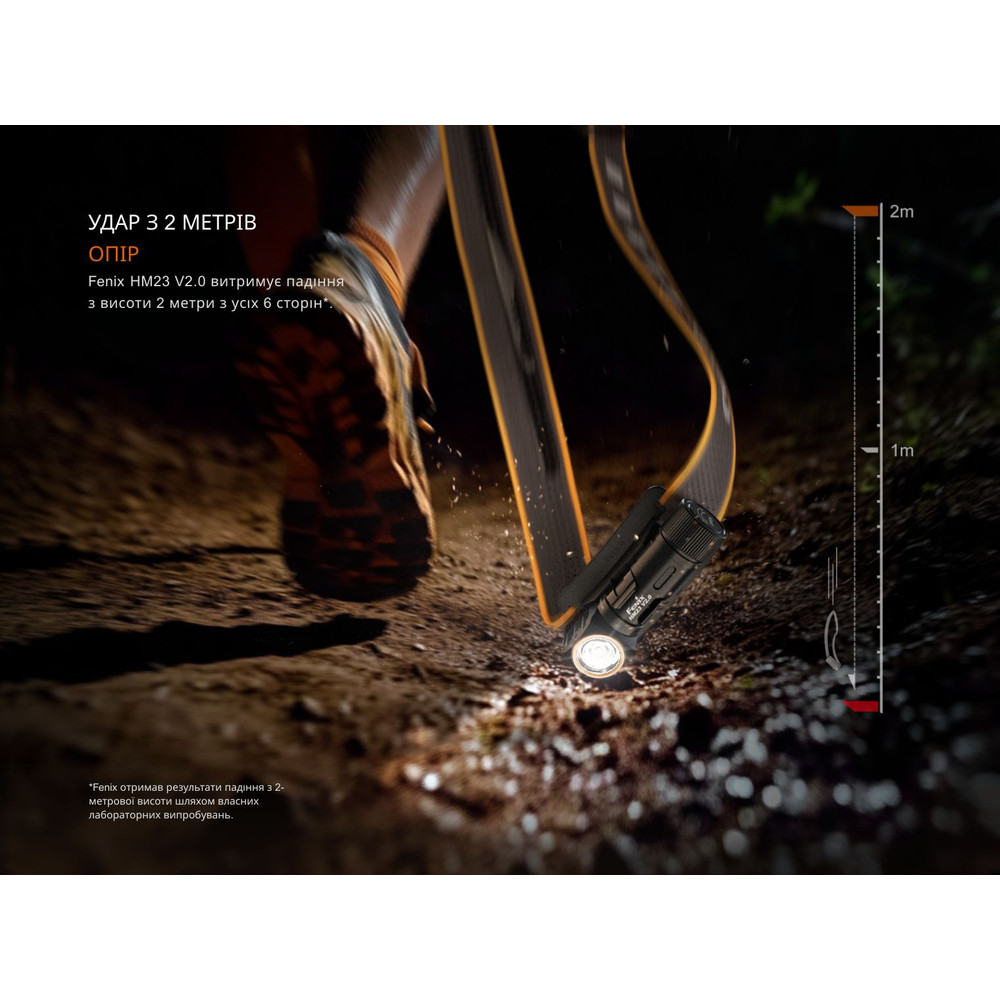 Ліхтар налобний з червоним світлом Fenix HM23 V2.0 300 лм Київ - фото 17