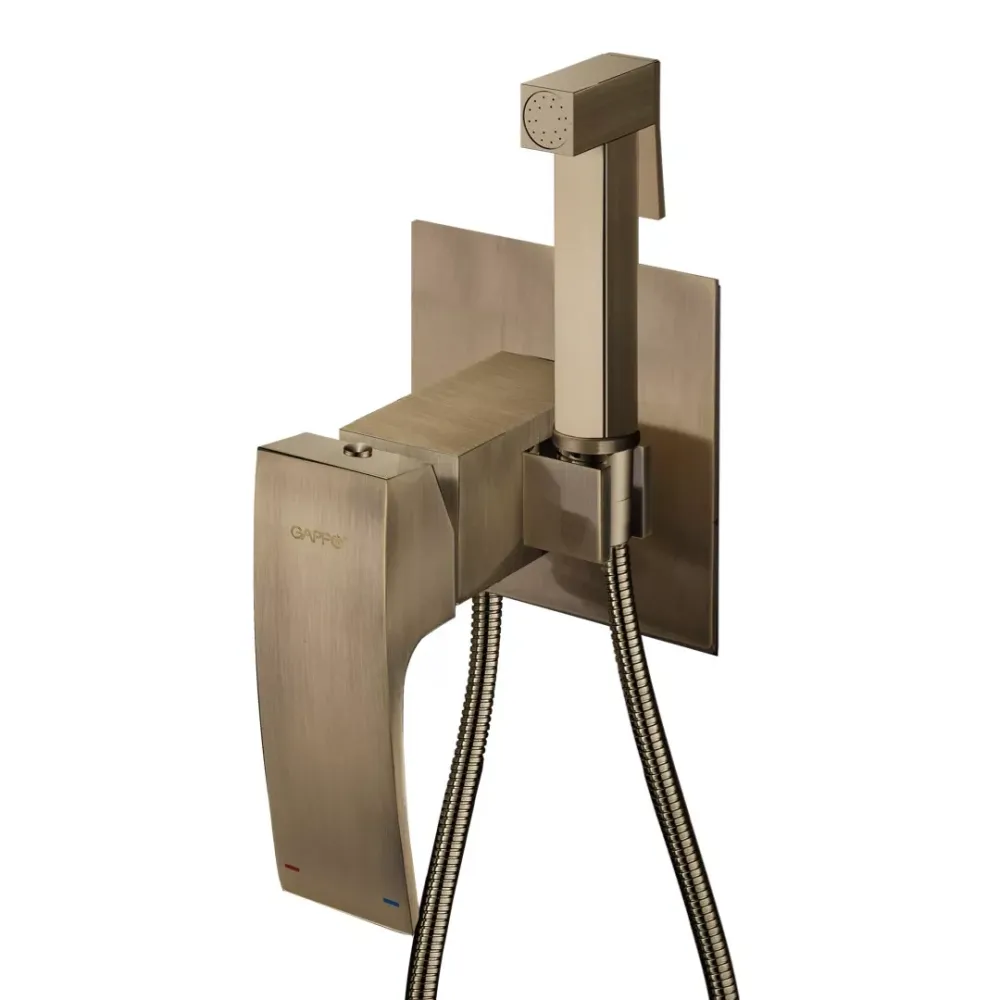 Гігієнічний душ прихованого монтажу GAPPO G7207-4 бронза Київ - фото 1