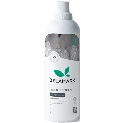 Гель для стирки DeLaMark Black 1 л (4820152330185) Винница - изображение 1
