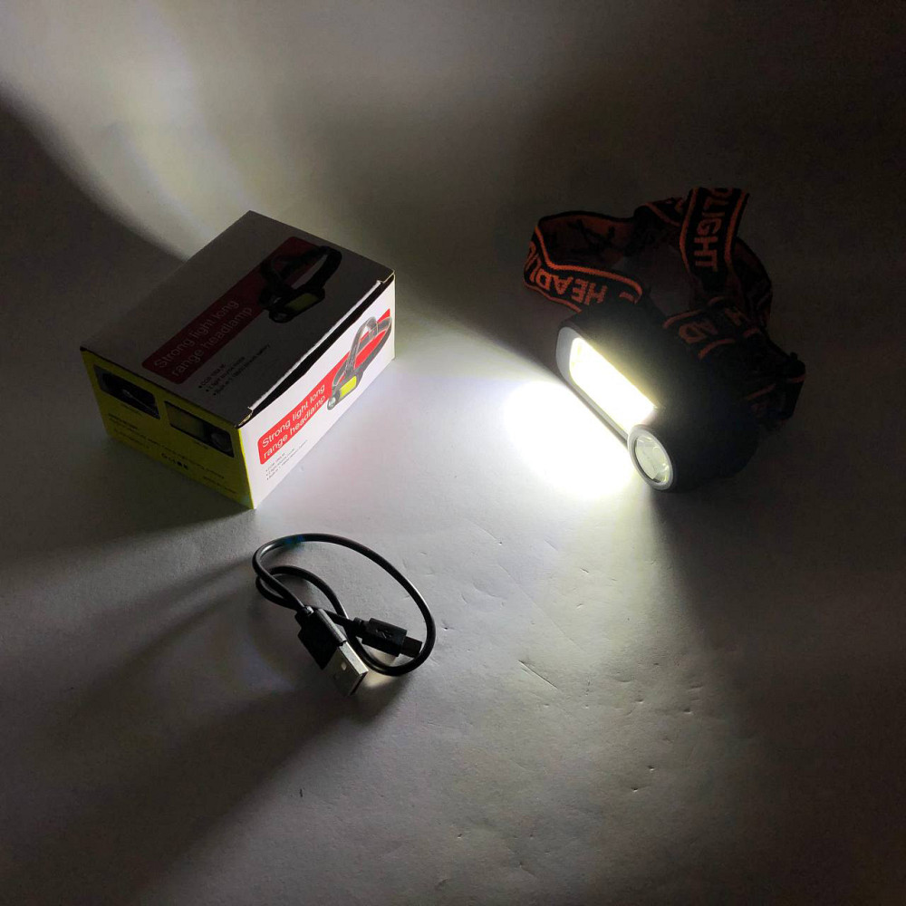 Ліхтар на голову для ЗСУ WH-1707-XPE+COB, Налобний ліхтар для сантехніка Led на голову EN-80 Львів - фото 10