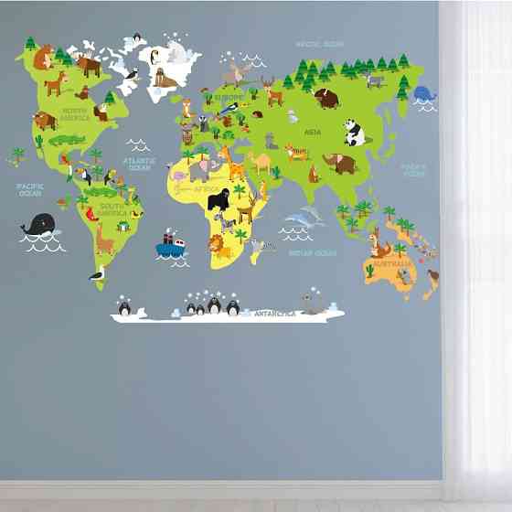 Наклейка виниловая декоративная в детскую комнату 