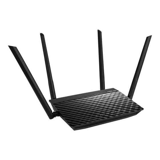Бездротовий маршрутизатор ASUS RT-AC1200 V2 (AC1200, 1xFE WAN, 4xFE LAN, 4 зовнішні антени) Black Харків