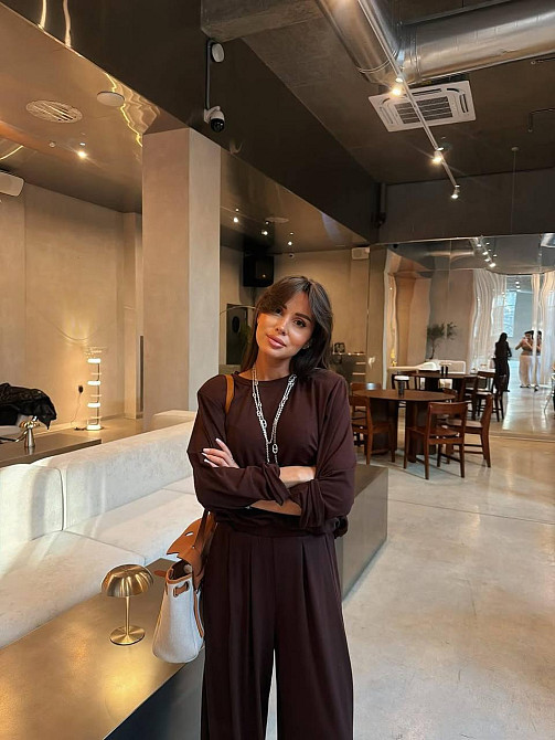 Женский стильный повседневный костюм из натуральной вискозы с плечиками. Шоколад, 46/48 Одесса - изображение 3