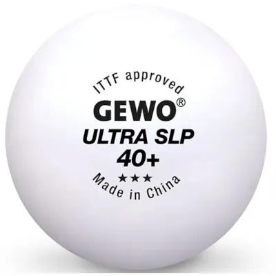 Мячик для настольного тенниса Gewo Ultra SLP 40+ ITTF 6 шт (81351200) (931057) Винница - изображение 1